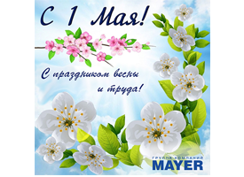 С 1 Мая! Мира, труда, счастья!